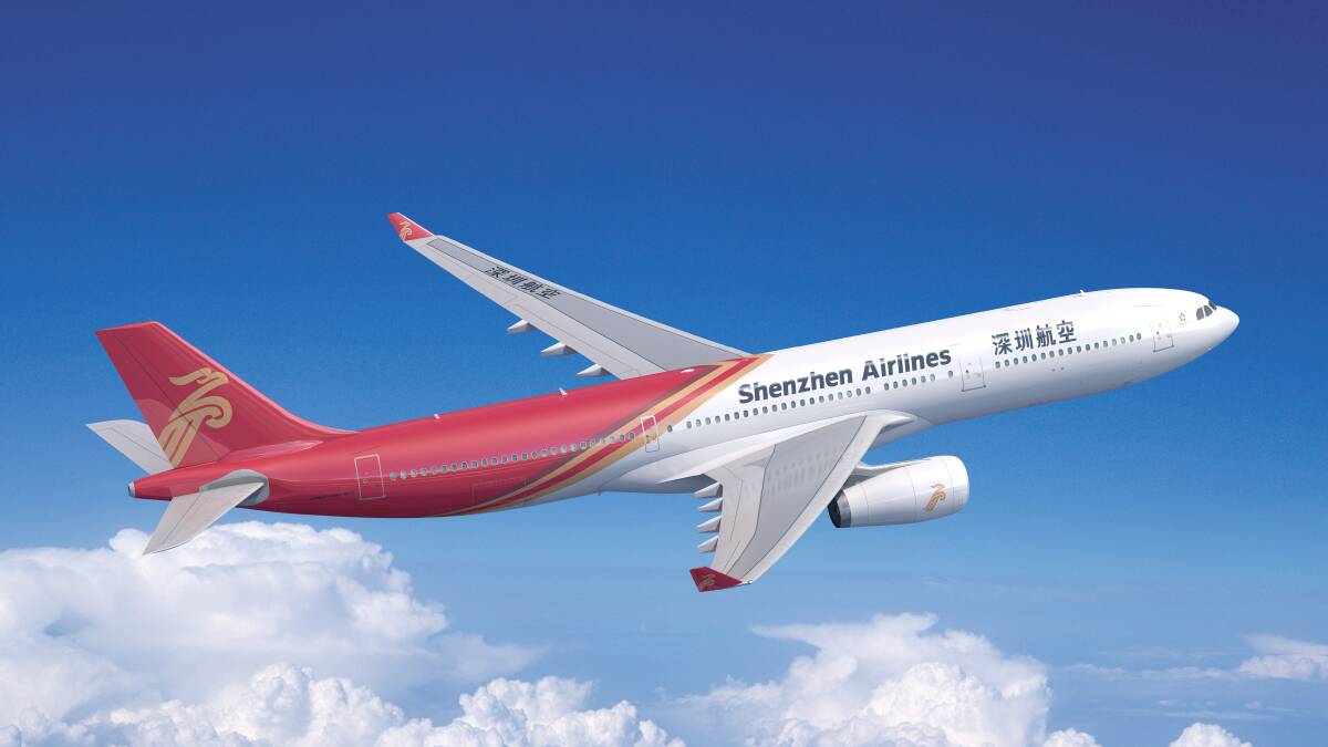Shenzhen Airlines is now flying out of Sydney and Melbourne airports. Picture supplied