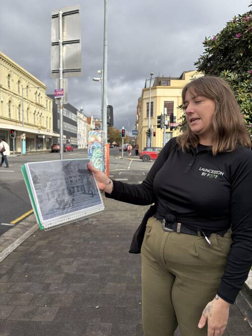 Madi from Launceston by Foot walking tours. Picture by Sarah Falson Madi from Launceston by Foot walking tours. Picture by Sarah Falson