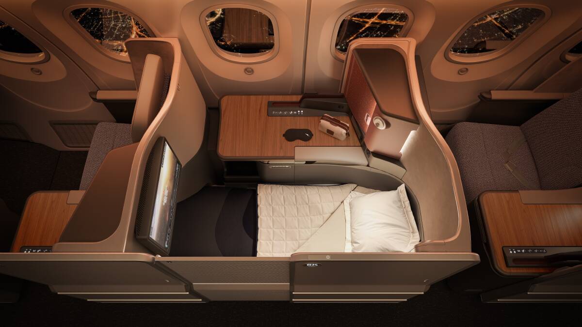 New 80cm lie-flat beds will feature in the new 787 business suites.