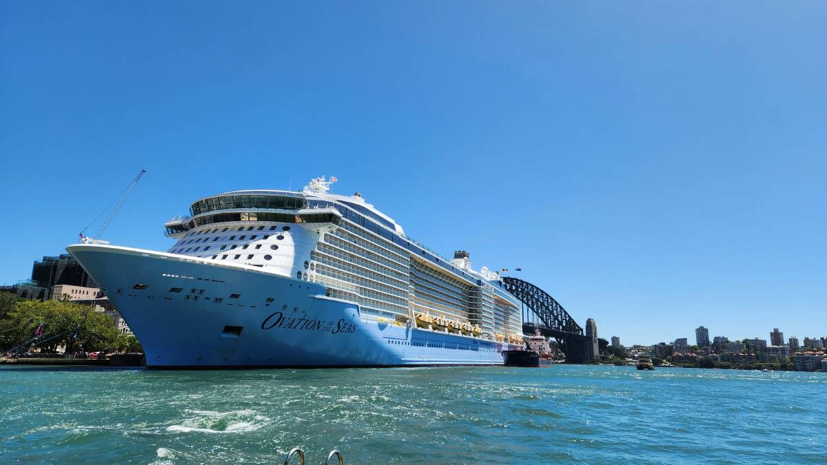 Royal Caribbean's Ovation of the Seas at Circular Quay, Sydney. Picture by Unsplash Royal Caribbean's Ovation of the Seas at Circular Quay, Sydney. Picture by Unsplash