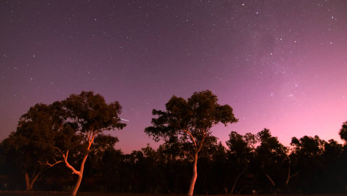 Stargazing at The Waterhole near Gascoyne Junction, WA. Picture by Carol Redford Stargazing at The Waterhole near Gascoyne Junction, WA. Picture by Carol Redford