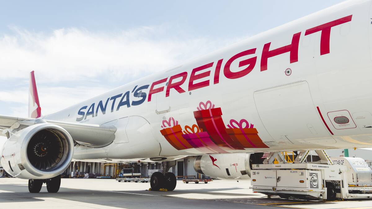 A Qantas Freight aircraft. 