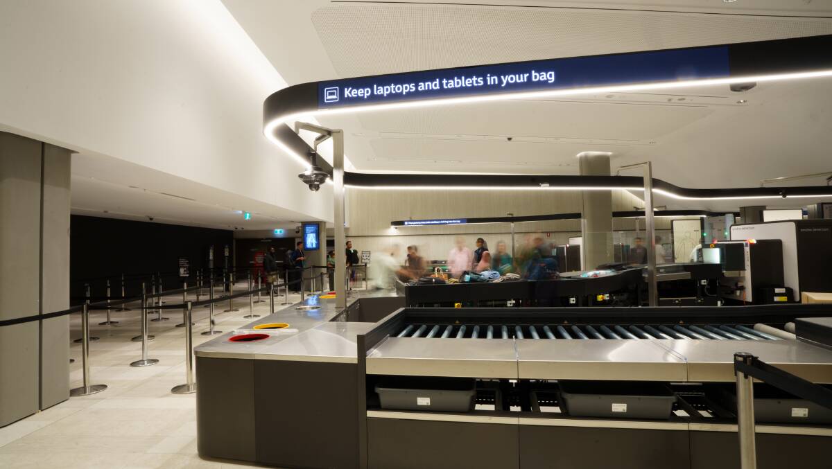 The entire screening process will be sped up. Picture supplied by Sydney Airport The entire screening process will be sped up. Picture supplied by Sydney Airport