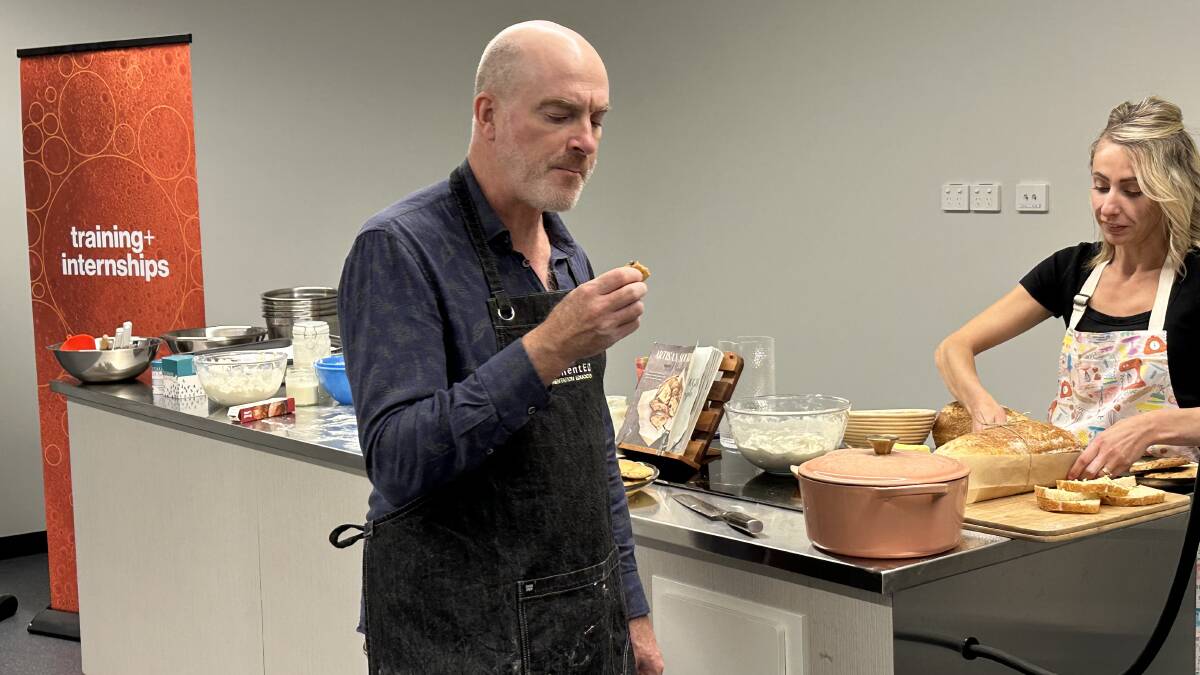 Laura hosting a sourdough-making class at Ferment HQ. Picture supplied Laura hosting a sourdough-making class at Ferment HQ. Picture supplied