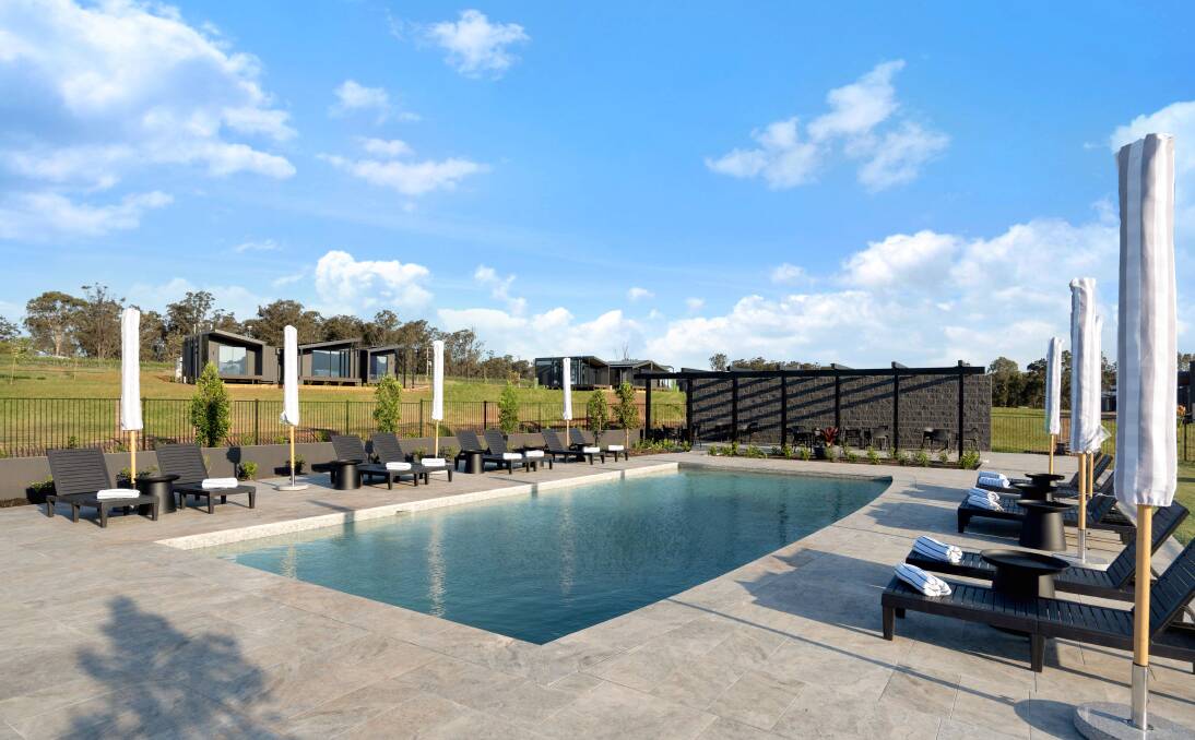 The swimming pool.