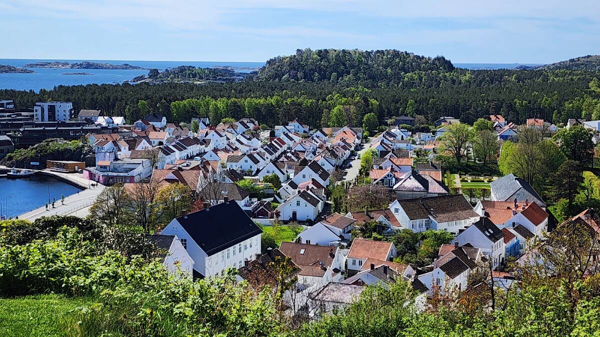 Traditional homes in the Norwegian town of Mandal. Picture by Desiree Savage