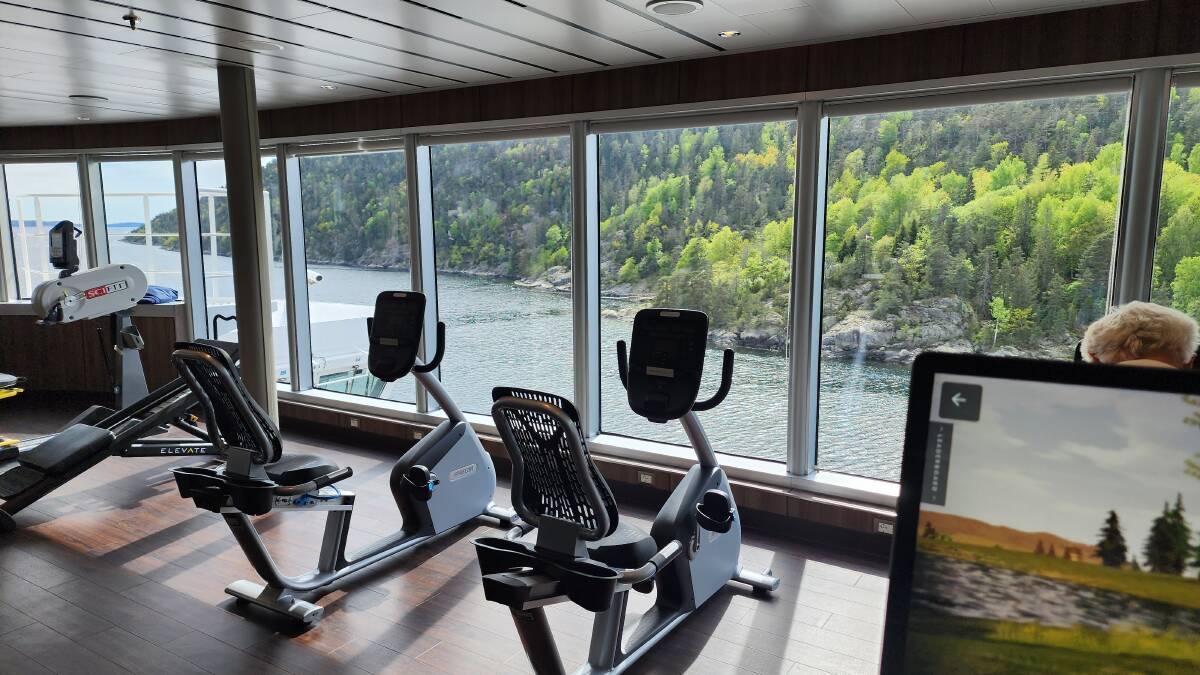 The gym onboard the HAL Rotterdam. Picture by Desiree Savage