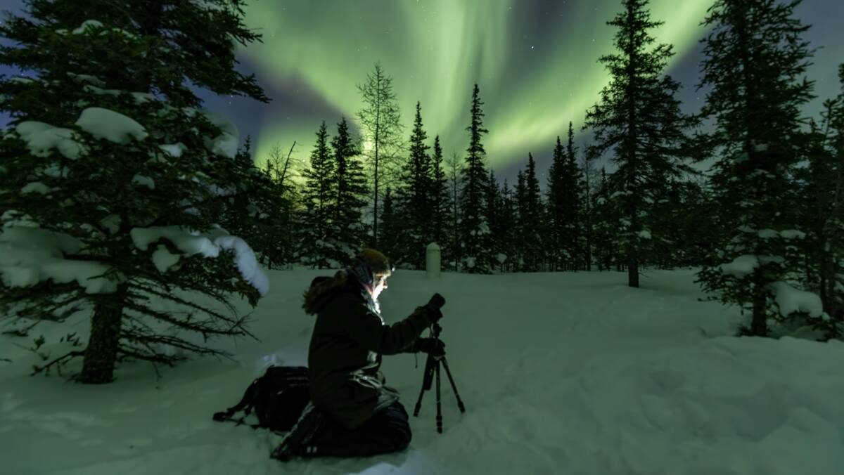 Aurora enthusiast Linda Royer. Picture by Alex Cupeiro/Frontiers North Adventures Aurora enthusiast Linda Royer. Picture by Alex Cupeiro/Frontiers North Adventures