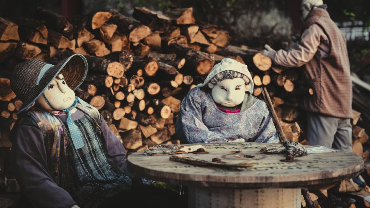 The "scarecrow village", populated by stuffed replicas of people, has become something of a tourist attraction. Picture: JNTO The "scarecrow village", populated by stuffed replicas of people, has become something of a tourist attraction. Picture: JNTO
