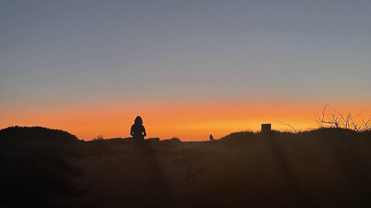 Days end with flaming west coast sunsets before the stars come out. Photo by Kate Bradstreet Days end with flaming west coast sunsets before the stars come out. Photo by Kate Bradstreet