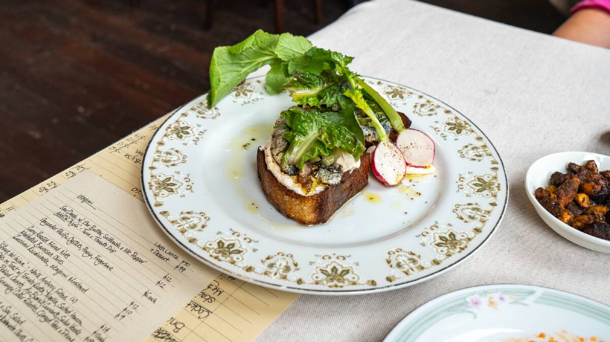 Sardines on toast at Staguni. Picture by Michael Turtle Sardines on toast at Staguni. Picture by Michael Turtle