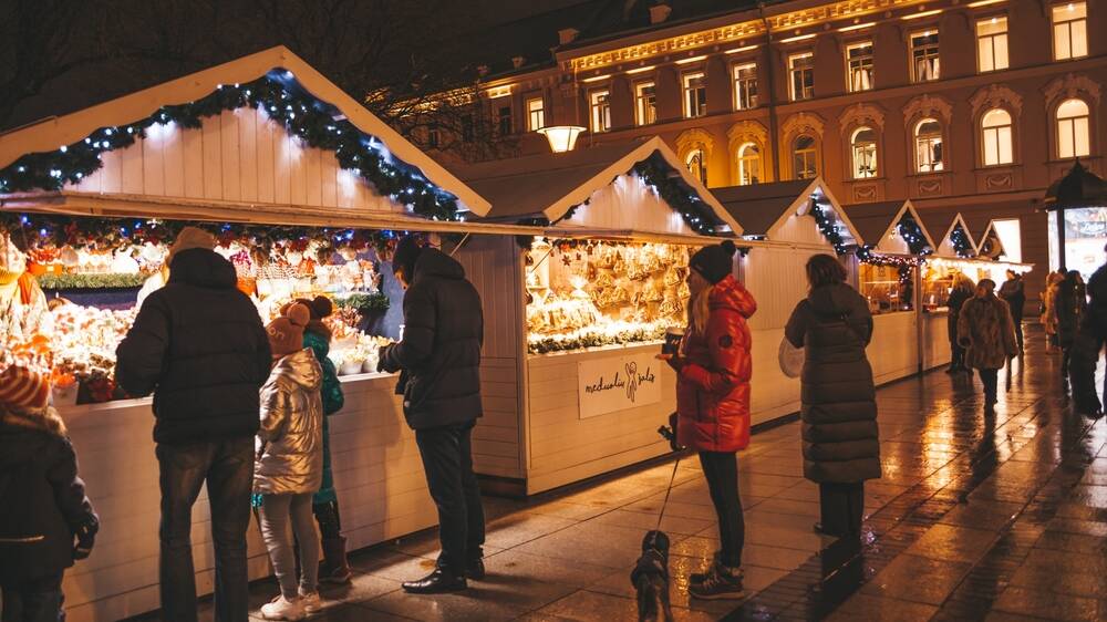 Christmas market in Vilnius, Lithuania. Picture Shutterstock Christmas market in Vilnius, Lithuania. Picture Shutterstock