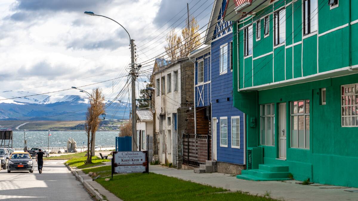 Some of the buildings in central Puerto Natales. Picture by Michael Turtle