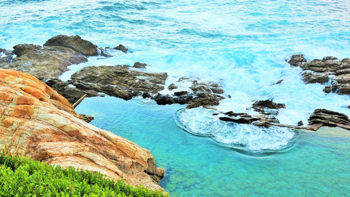 Bermagui Blue Pools. Picture by Tim the Yowie Man