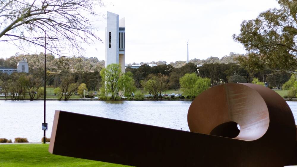 The carillon viewed from the National Gallery of Australia. Picture Shutterstock The carillon viewed from the National Gallery of Australia. Picture Shutterstock