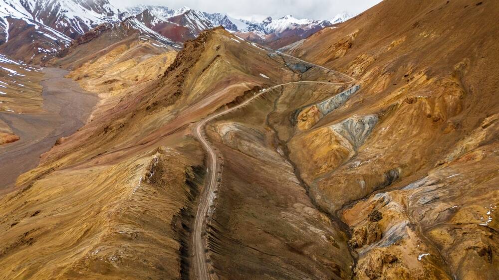 A high-altitude mountain pass on the Pamir Highway. Picture Shutterstock