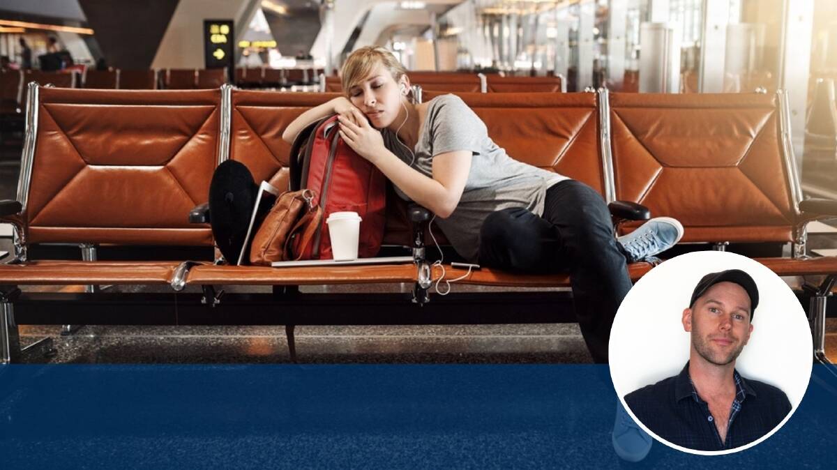 Airport terminals often try to make it difficult to sleep. Picture Shutterstock