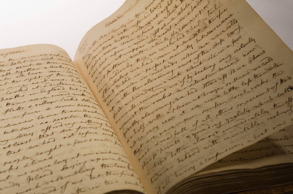 Joseph Banks' journal. Picture supplied