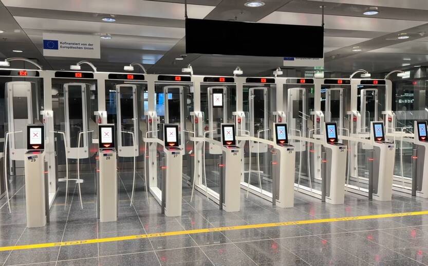 Automated border control entry at Switzerland's Zurich Airport. Picture Shutterstock Automated border control entry at Switzerland's Zurich Airport. Picture Shutterstock