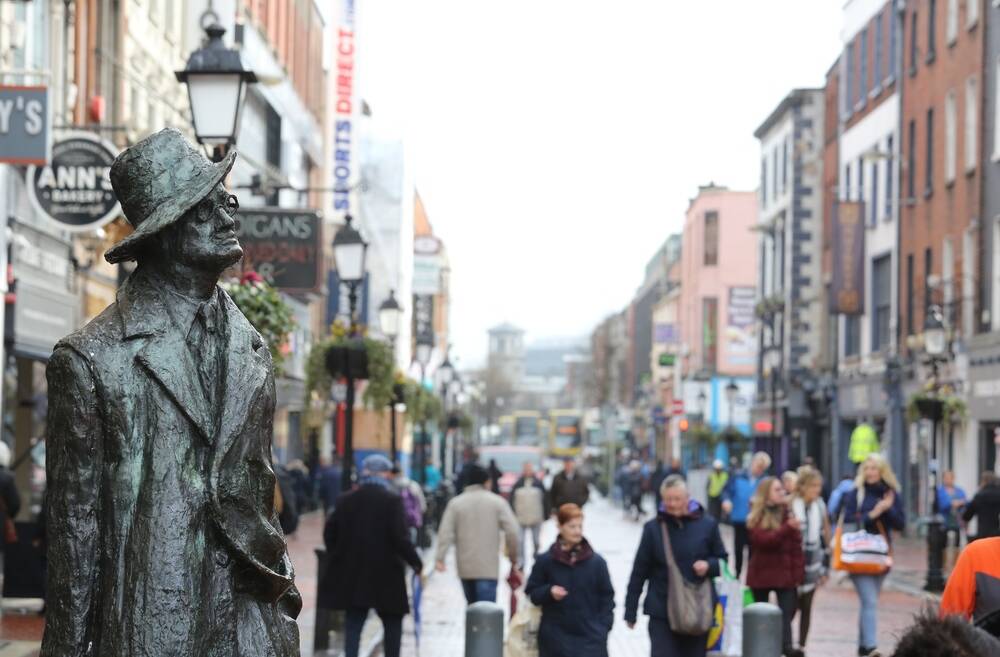 The James Joyce statue in Dublin, site of the annual Bloomsday festival. Picture Shutterstock