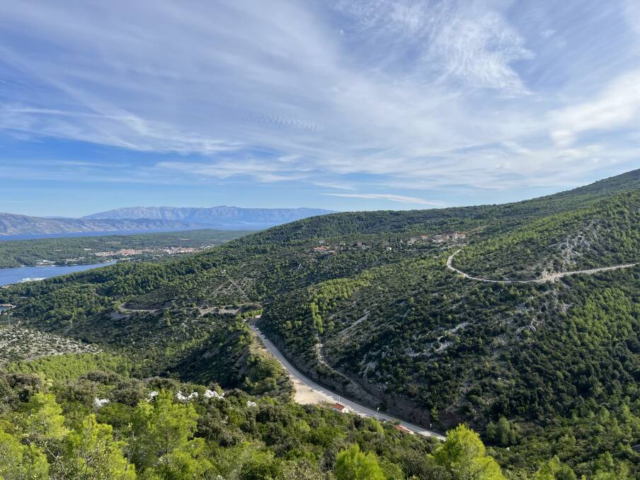 View from the first climb in Hvar. View from the first climb in Hvar.