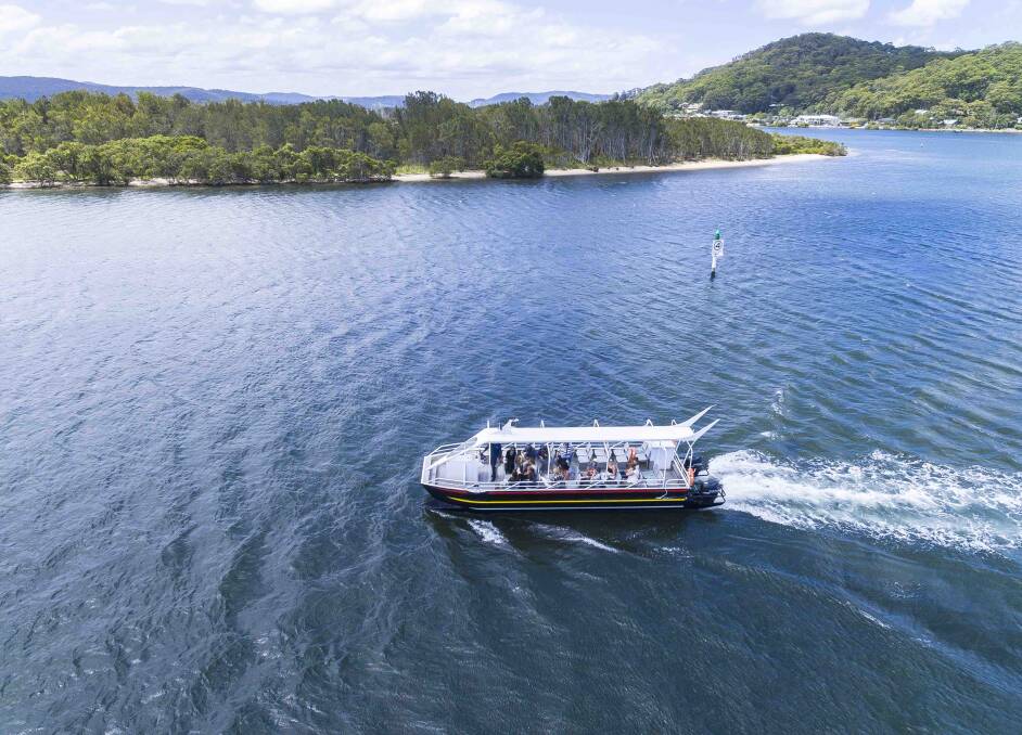 Broken Bay Pearl Farm boat tour on the Hawkesbury River. Picture supplied.