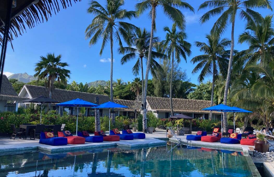 Swimming pool at Rarotonga accommodation: Picture supplied Swimming pool at Rarotonga accommodation: Picture supplied