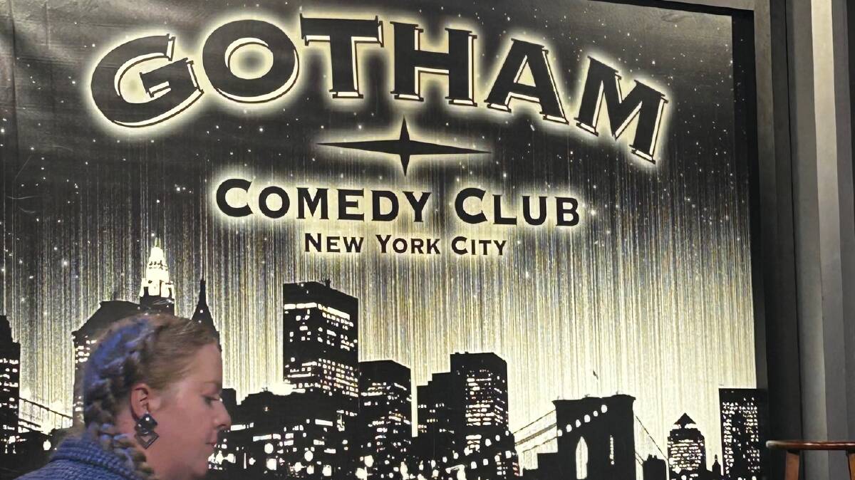 Gotham Comedy Club - Batman was heavily inspired by NY as to the club's name. Picture by Anne Bowles