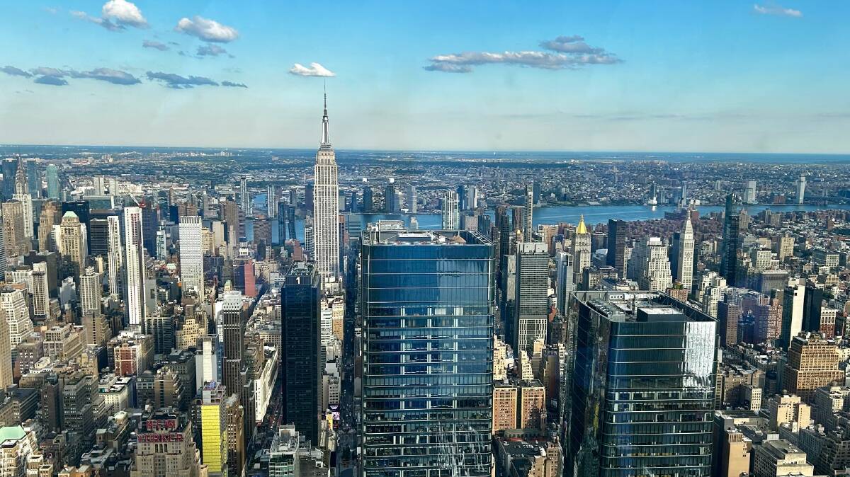 View towards the Empire State building from The Edge. Picture by Anne Bowles