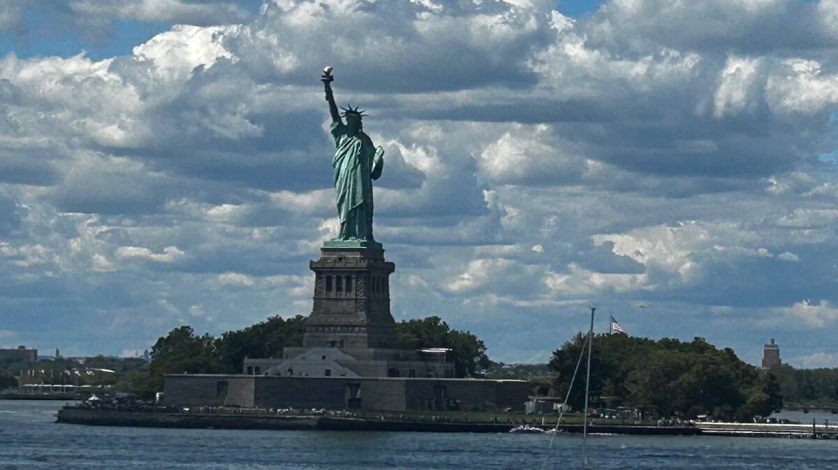 Statue of Liberty from the Ferry. Picture by Anne Bowles