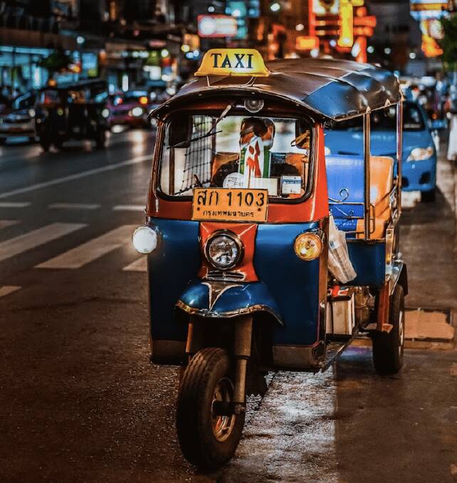 One of Thailan’s famous tuk tuk. One of Thailan’s famous tuk tuk.