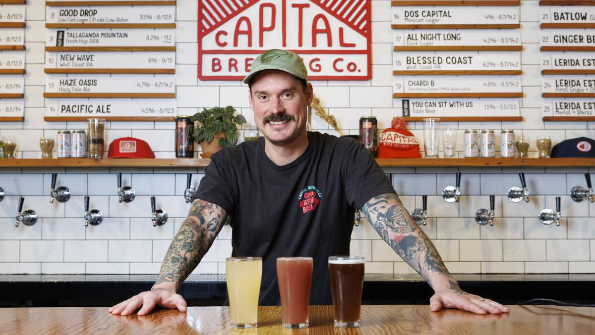 Capital Brewing head brewer Wade Hurley. Picture by Keegan Carroll Capital Brewing head brewer Wade Hurley. Picture by Keegan Carroll