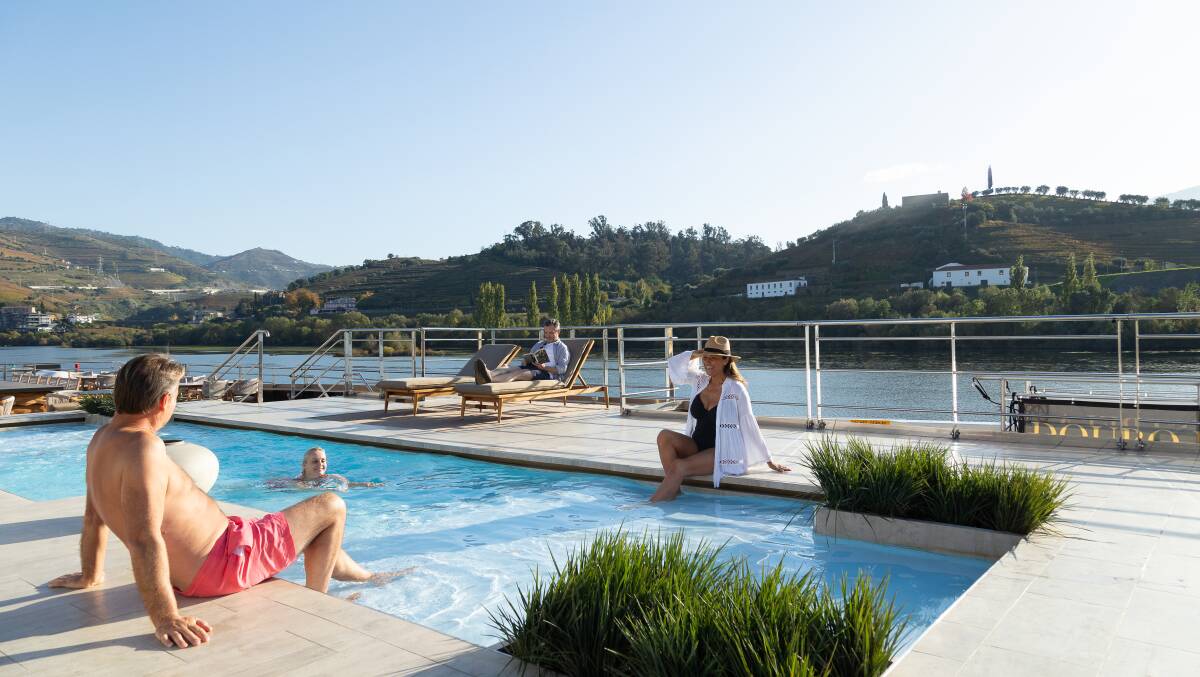 The MS Estrela's pool is one of the biggest in European river cruising.