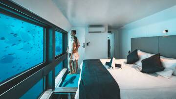 An underwater Reefsuite at the redeveloped Reefworld on the Great Barrier Reef. Picture supplied