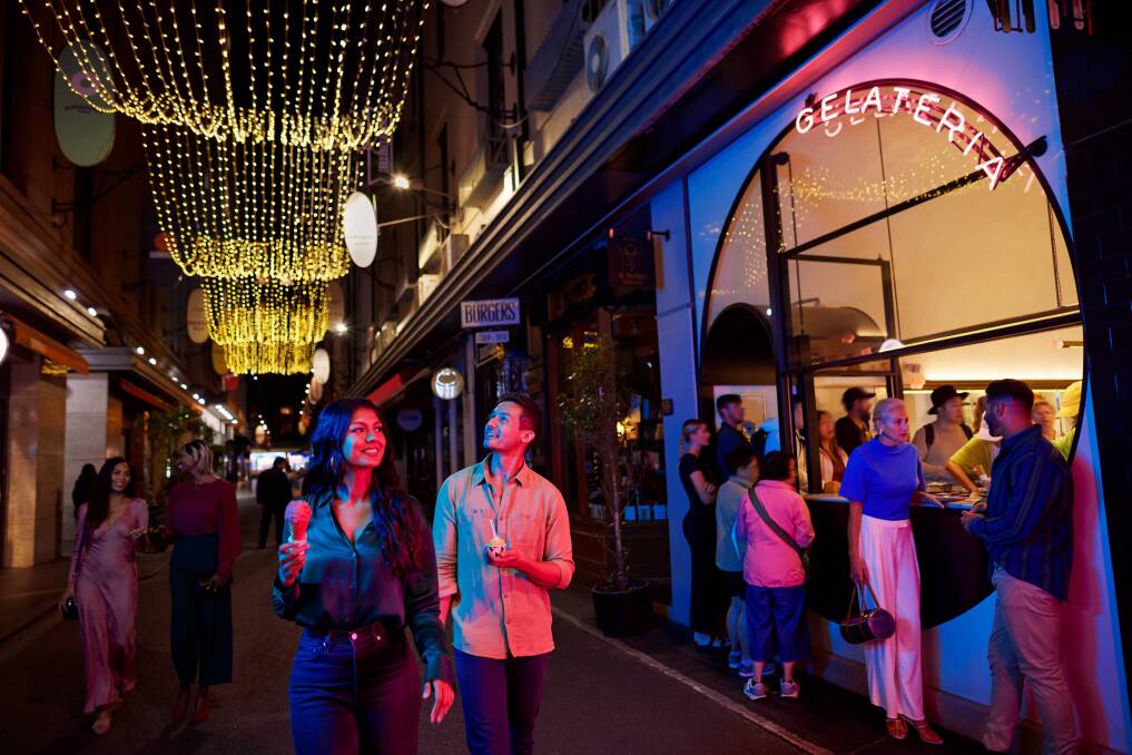 Melbourne often buzzes after dark, even in winter. Picture supplied Melbourne often buzzes after dark, even in winter. Picture supplied