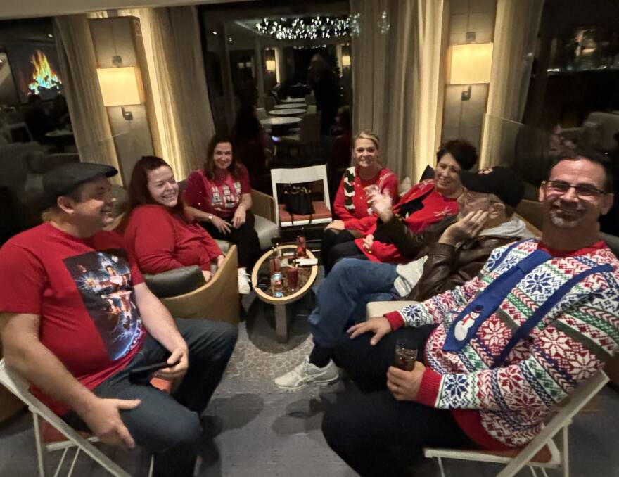 Everyone has packed their best Christmas jumpers. Picture by Kate Cox