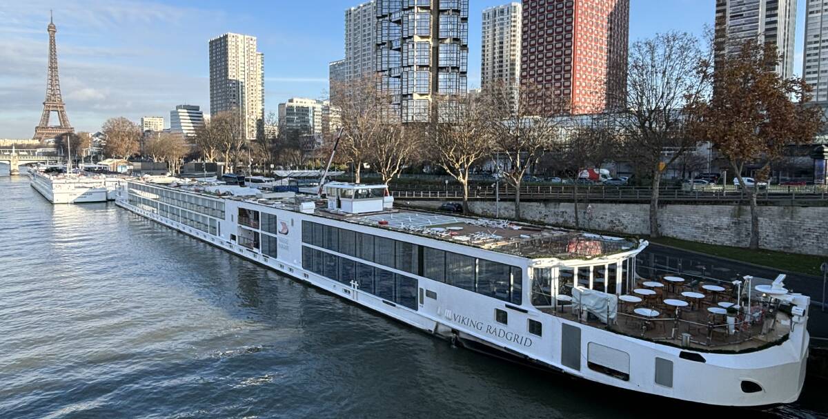 Viking Radgrid has a special port right by the Eiffel Tower. Picture by Kate Cox