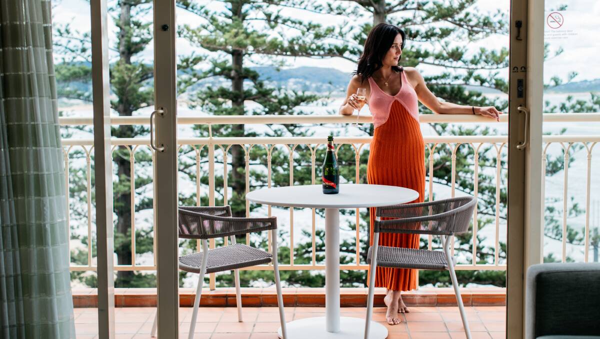 Views from an ocean-view suite balcony. Views from an ocean-view suite balcony.