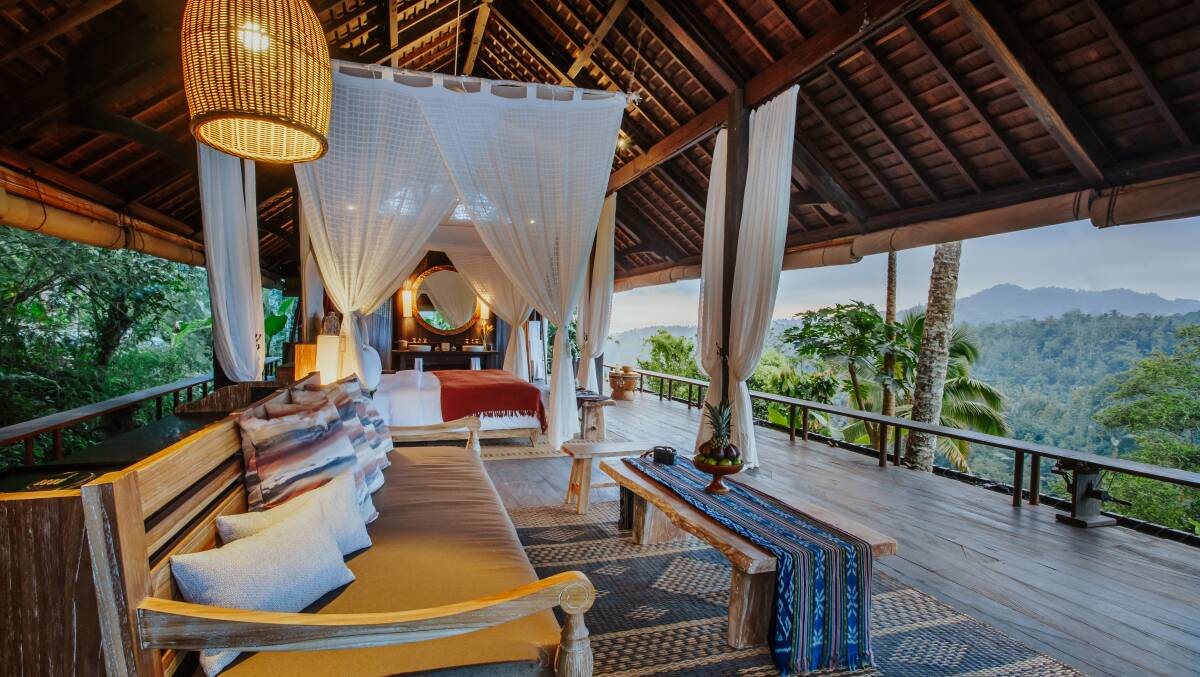 A "naked" room at the Buahan resort.