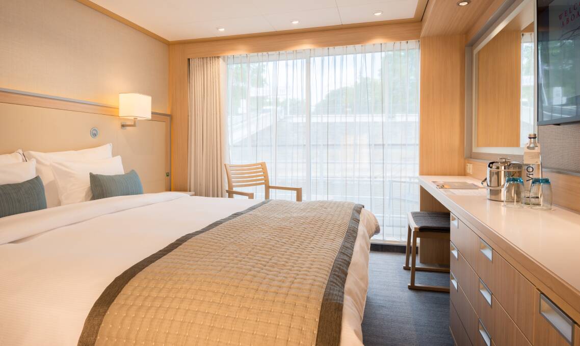 A stateroom on the Viking river cruise. Picture supplied