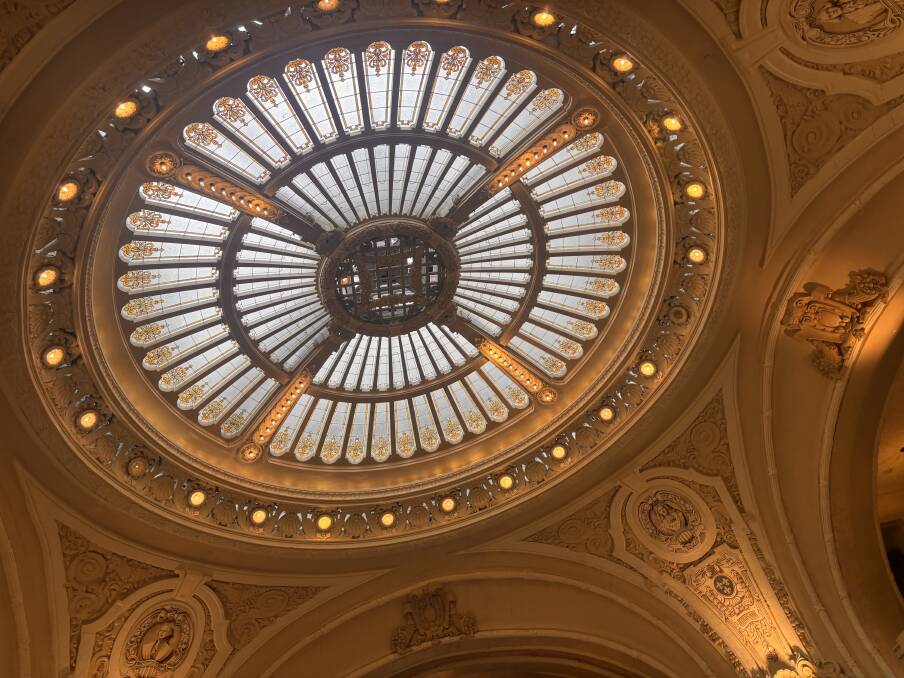 Intricate ceilings made from Tiffany glass. Picture by Kate Cox Intricate ceilings made from Tiffany glass. Picture by Kate Cox