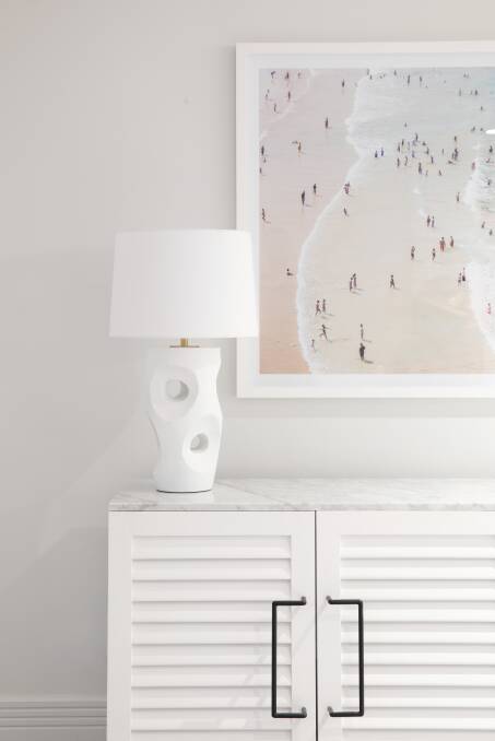 Beachy white style.