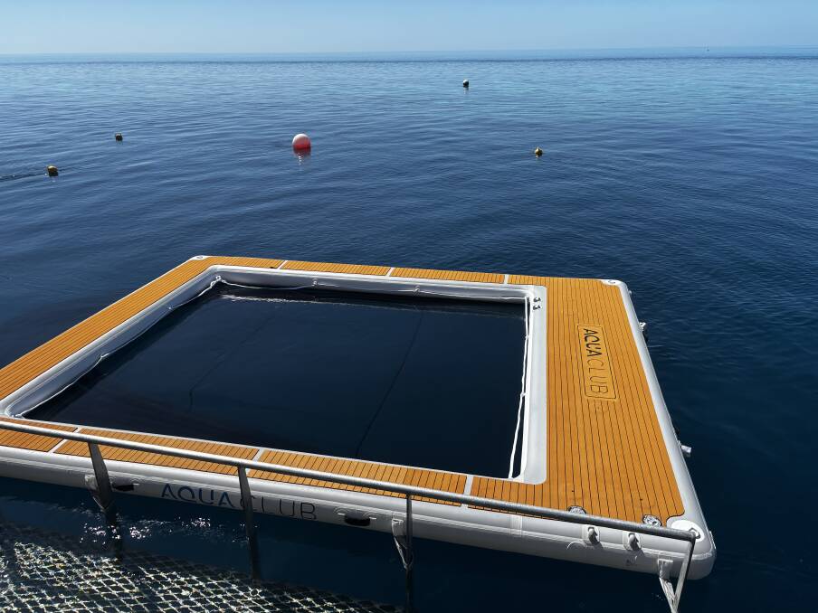 The stinger proof pool and snorkelling area alongside Reefworld. Picture by Kate Cox