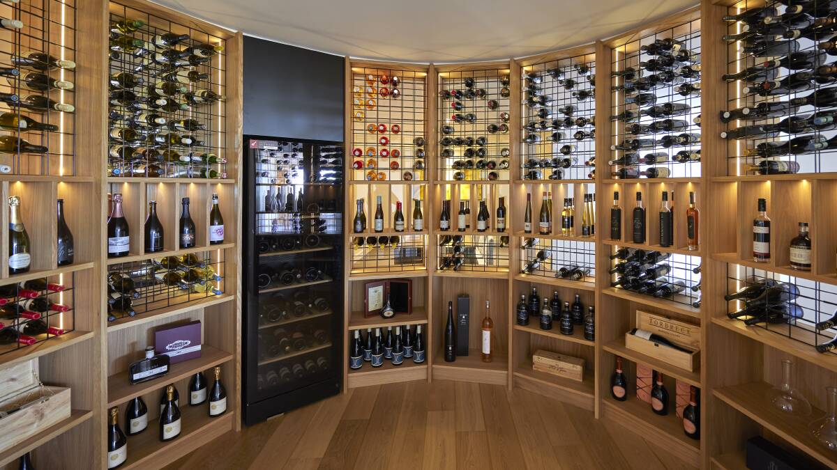 The curved walk-in cellar. The curved walk-in cellar.