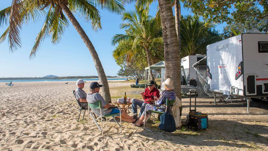 Holidaying by the beach doesn't have to break the bank. Picture Sunshine Coast Holiday Parks
