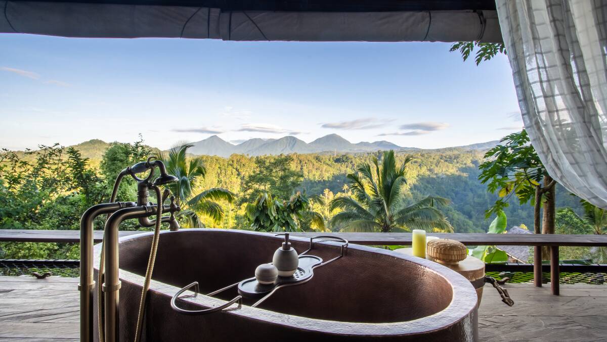 An ensuite with a view.