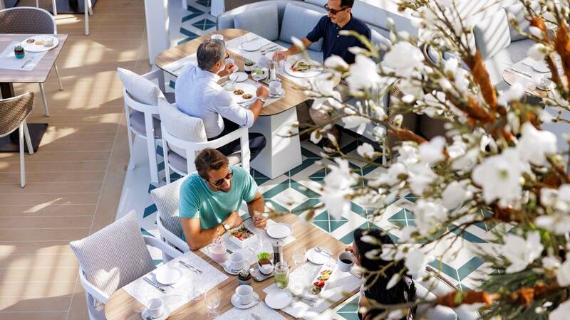 Outdoor dining.
