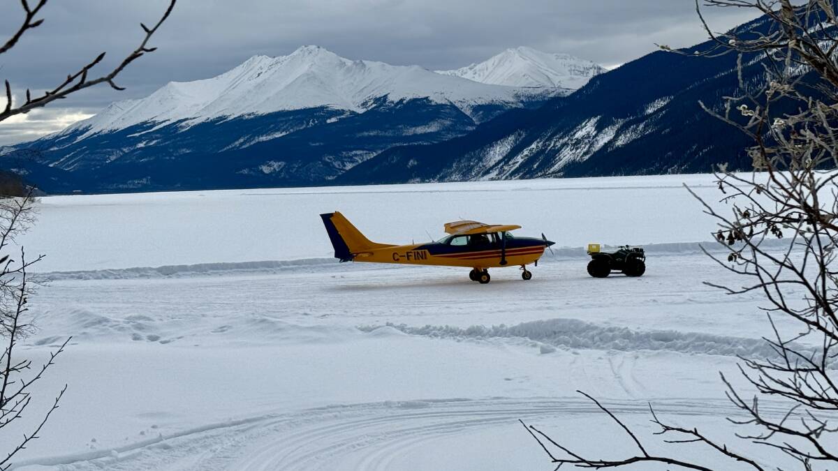 A frozen Lake Muncho. Picture by Katrina Lovell A frozen Lake Muncho. Picture by Katrina Lovell