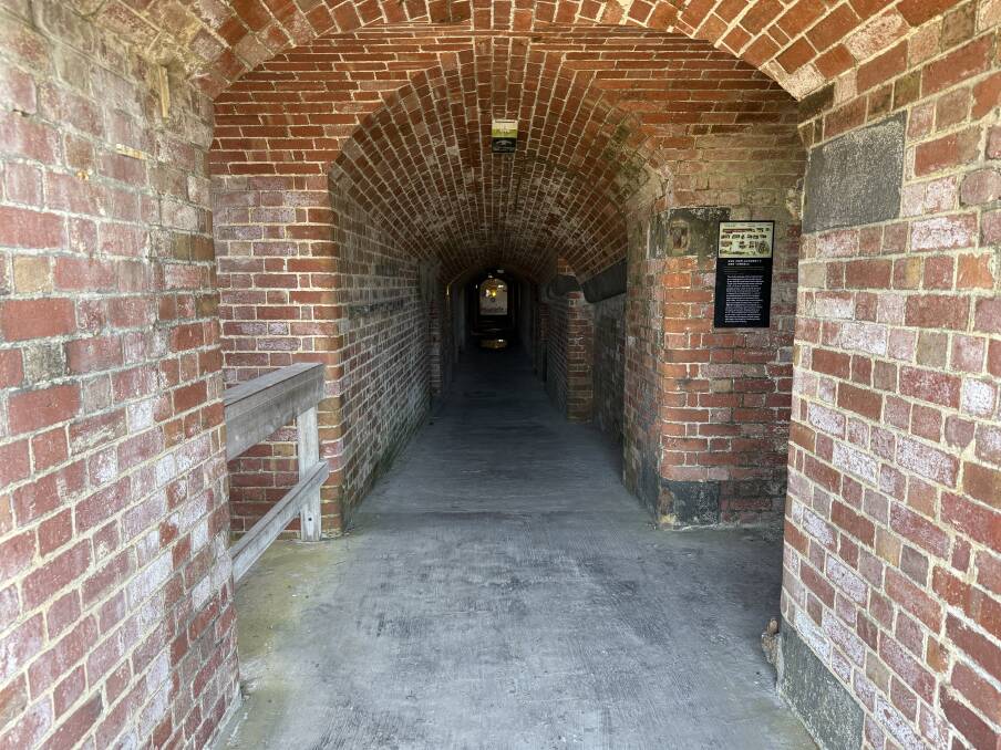 There are plenty of tunnels to explore at Point Nepean National Park. There are plenty of tunnels to explore at Point Nepean National Park.