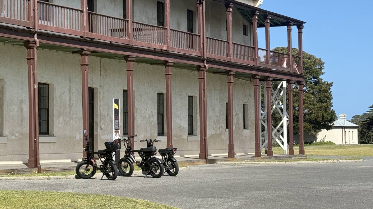 E-biking in the national park. E-biking in the national park.